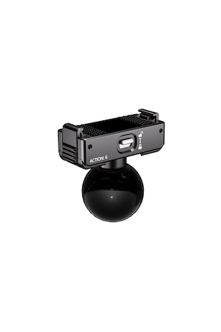 Quıckdock Qdx4-b6 Manyetik Ve Kilitli Aksiyon Kamera Montaj Adaptörü 25mm Toplu Mafsal Uyumlu Action 6 Uyumlu Siyah