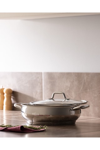 Madame Coco Vera Kısa Tencere - Çelik - 26 Cm Çok Renkli