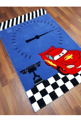 Disney Antialerjik Çocuk Halısı 523Mavi Araba 120X180 Cm