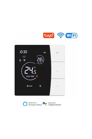 Hangfox Sdm6 Akıllı Isıtma Kontrol Cihazı 16a Wifi İle Uzaktan Kontrol, Enerji Tasarruflu Sabit Sıcaklık, 3m Sensör Kablosu Dahil