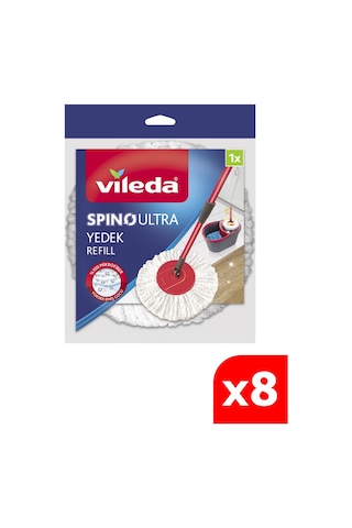 Vileda 8 Paket Spino Ultra Yedek Paspas 8'li