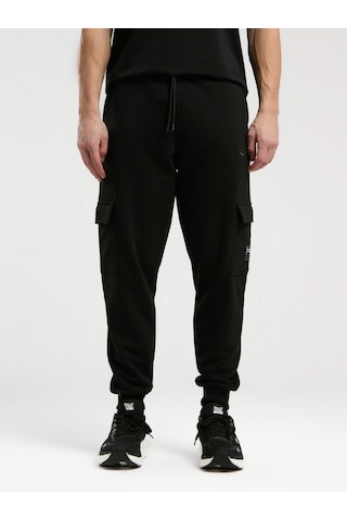 Ever Essentials Regular Siyah Erkek Kargo Cepli Jogger Siyah