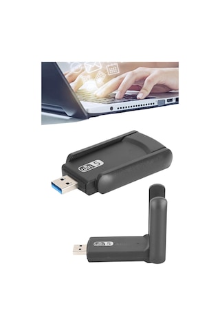 Wifi Adaptörü Bt5.0 Wifi 2'si Bir Arada Çift Bantlı Nrzsnt - 57 Çift Anten