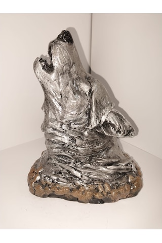 Kurt Tütsülük Dekoratif Uluyan Kurt Konik Tütsü Hediyeli