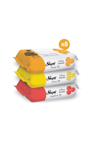 Sleepy Citrus Garden Islak Bebek Havlusu 24 x 90 (2160 Yaprak)