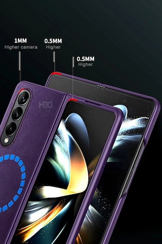 Samsung Galaxy Z Fold 3 Kılıf Hbc-156 Forum Magneticsafe Kapak - Siyah