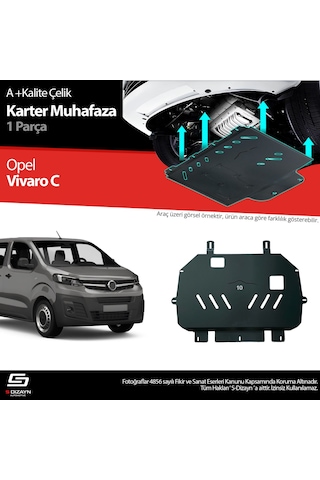 S-dizayn Opel Vivaro Çelik Karter Muhafaza 2019 Üzeri A+ Kalite