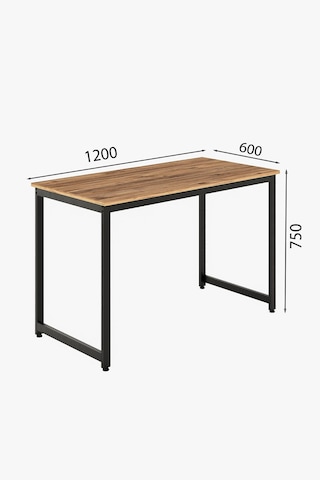 Çalışma Bilgisayar Masası Ofis Masası 60 X 120 Cm - Atlantik Çam