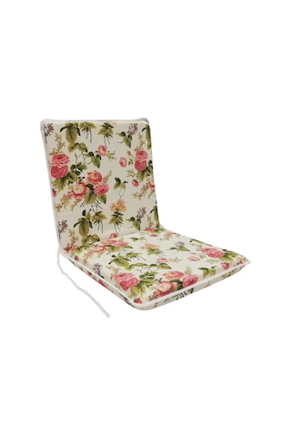 Sandalye Minderi Arkalıklı Lastikli Süngerli-4 Adet(Ingiliz Gülü) (521013441)