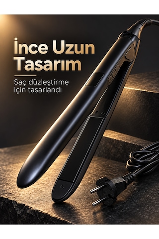 %100 Katı Seramik Plakalı Lcd Ekranlı Saç Düzleştirici Aklby-bsva58
