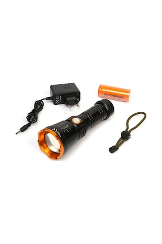 Pd-6682 1000 Lümen 15 Watt Profesyonel Şarjlı El Feneri Çok Renkli