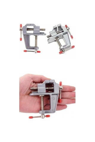 Buffer Mini Masa Tezgah Hobi Mengenesi Sabitleme Sıkıştırma Aparat 30mm Mavi