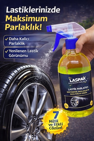Uzun Süre Kalıcı Ve Koruyucu Lastik Parlatıcı Sprey 500 Ml