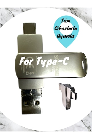 Samsung Uyumlu Type C Flash Bellek 128 Gb Otg Usb Disk Pc