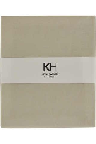 Karaca Home Basic %100 Pamuk King Kişilik Düz Çarşaf Adaçayı Açık Yeşil