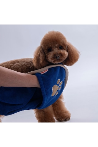 Navy Blue Lacivert Evcil Hayvan Kurulama Havlusu-köpek Kurulama Havlusu- Kedi Kurulama Havlusu