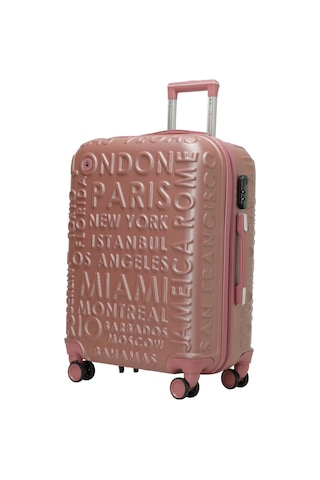 Lumberjack Lugano -o Abs 5fx Pudra Unisex Orta Boy Valiz 000000000101972758 Pembe