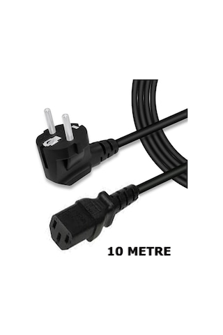 10M Kasa Monitör Elektrik Kablosu Power Kablosu