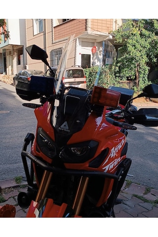 Yeni Africa Twin Kısa Tur Camı Seffaf 2016 2019 Uyumlu Cam Yükseklik 55cm X Üst Genişlik 41cm