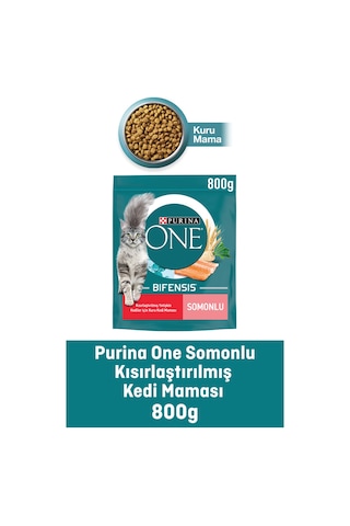 Purina One Somonlu Kısırlaştırılmış Yetişkin Kedi Maması 800 G
