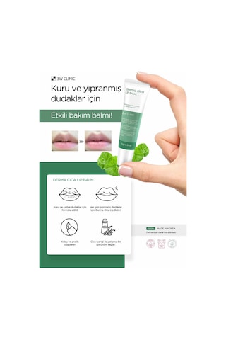 3w Clınıc Yoğun Nemlendirici Cica Dudak Nemlendirici Bakım Balmı Derma Cica Lip Balm