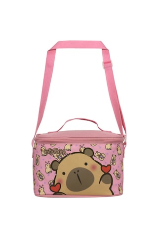 Capybara Kız Çocuk Isı Yalıtımlı Beslenme Çantası - Pembe - 5213 Çok Renkli