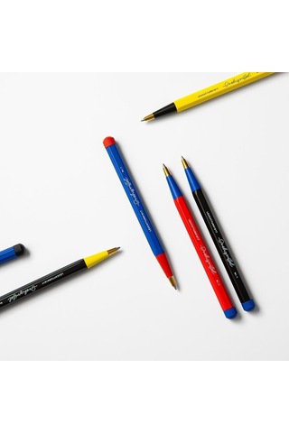Leuchtturm 1917 X Bauhaus Drehgriffel Nr.2 Mekanik Uçlu Kalem Black/royal Blue 371284 Siyah