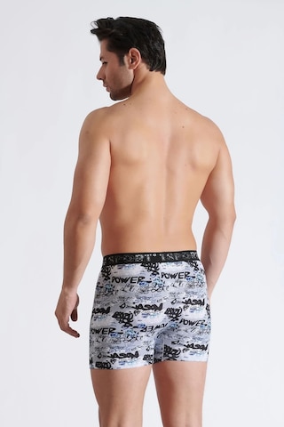 Hepsine Rakip 5li Erkek Boxer Desenli Likralı Pamuklu İç Çamaşırı KARIŞIK