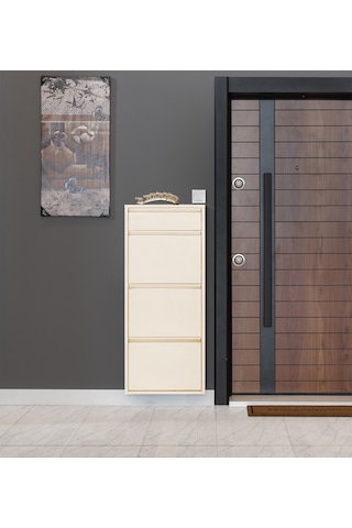 Kaser Metal 3'Lü Ekstra Metal Ayakkabılık (548177758) Krem