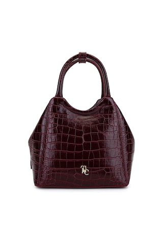 Tamer Tanca Kadın Suni Deri Bordo Kol Çantası 1003 2031 Bn Cnt Sk25-26 Bordo Kroko Bordo