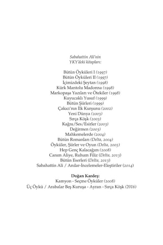 Sabahattin Ali - Bütün Şiirleri - Sabahattin Ali