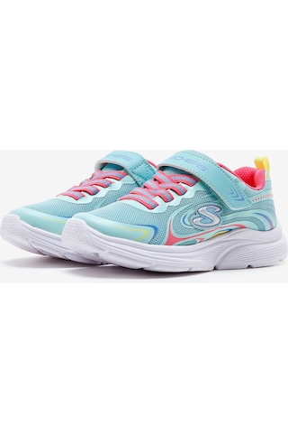 Skechers Wavy Lites - Eureka Shine Büyük Kız Çocuk Mavi Spor Ayakkabı 303520l Aqmt Mavi