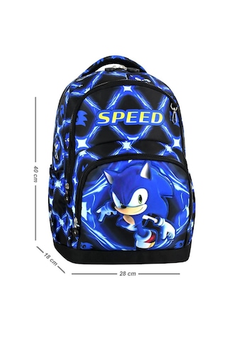 Lüx Okul Çantası 3lü Set Okul Çantası Sonic Okul Çantası