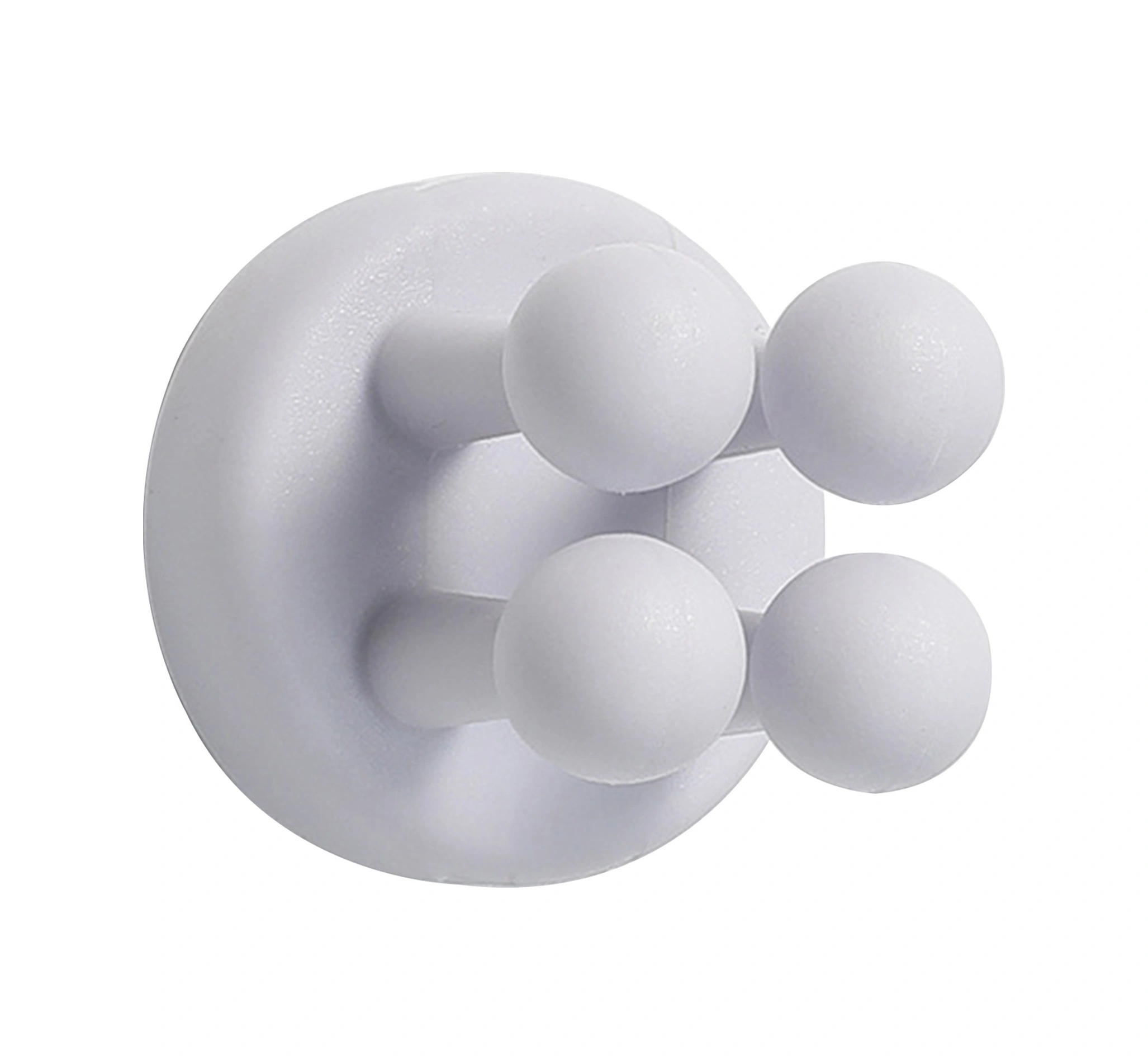 Lemestar Su Geçirmez Silikon Duvar Kanca - Ofis, Banyo, Mutfak İçin Güçlü Yapışkan, İz Olmadan Kurulum, Bulut Mavisi Mavi