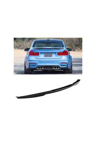 Bmw 3 Serisi F30 M4 Style Bagaj Üstü Spoiler Piano Black