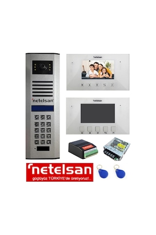 Netelsan 15 Daire Görüntülü 4.3" Inç Diafon Setı Netelsan 15 Daire Görüntülü 4.3" Inç Diafon Setı