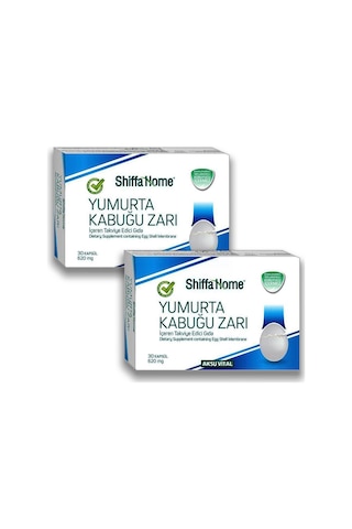 Aksu Vital Shiffa Home Yumurta Kabuğu Zarı 620 MG 30 Kapsül 2 Adet