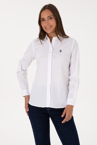 U.s. Polo Assn. Kadın Beyaz Gömlek Basic 50308023-vr013 Beyaz
