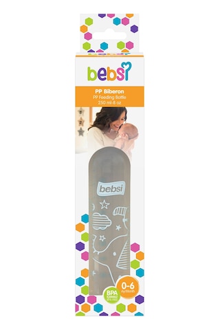 Bebsi PP Biberon 250 ml - Mavi