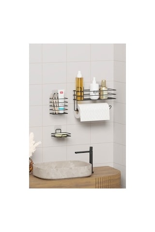 Full Banyo Seti, 7 Parça İle Şık Ve Fonksiyonel 000 Açık Krem