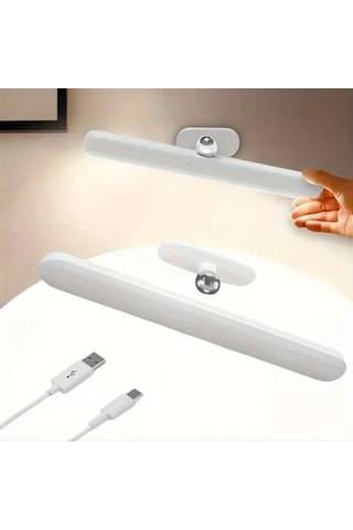 Buffer Dokunmatik Usb İle Şarj Olabilen 27 Cm Led Aydınlatma Makyaj Aynası Beyaz