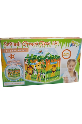 Oyun Çadırı Orman Oyun Evim Çift Yönlü Giriş Çıkış 100 x 100 x 68 CM