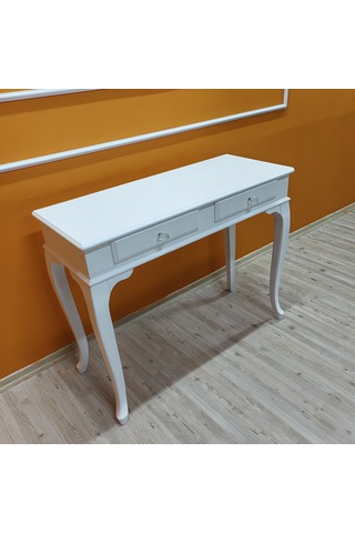 Evim Hizmet 120 Cm Çekmeceli Beyaz Dresuar Makyaj Masası Beyaz