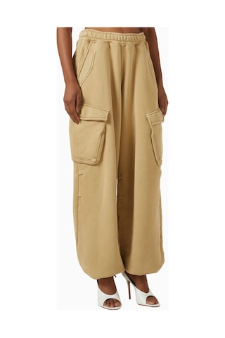 Represent Initial Cargo Sweatpants, Pamuklu Fleece Ve Çok Cepli Lüks Rahatlık Açık Kahverengi