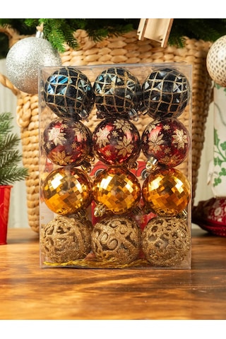 Kaemingk 24 Adet 60mm Yeni Yıl Noel Topu Seti 297815275 Arkadaş