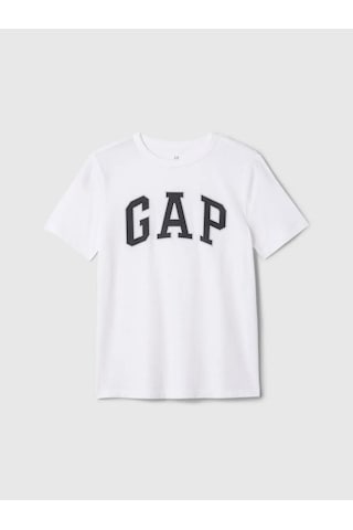 Gap 708370003 V-bas Ss Logo Tee Erkek Çocuk Tişört Beyaz