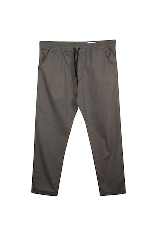 Erkek 118 -156 Kilo Arası İçin Uygun Lastikli Paça Bağcıklı Battal Boy Gabardin Pantolon Toprak Toprak