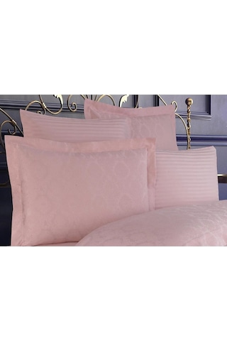 Monaco Bambu Jakar Kumaş Pudra Ikili Oksford 60x80 Cm Yastık Kılıfı-1322 Çok Renkli