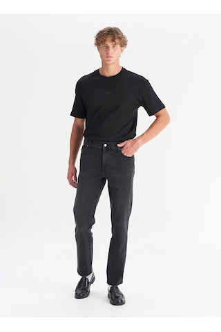Erkek Straight Denim Pantolon Wrangler Siyah