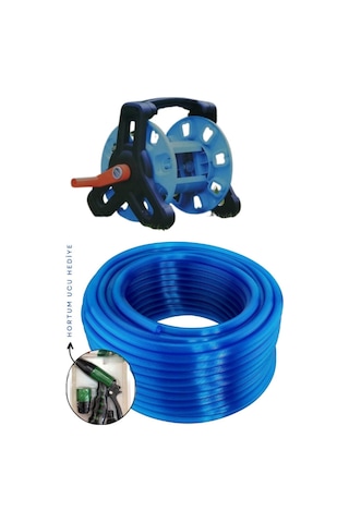 Taflan Tf6230 Hortum Makarası, Silikonlu Hortum 1/2" 20 Mt Ve 2 Fonk. Uç